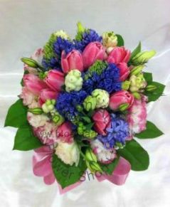 CODE 71983 - Wedding Bouquet of Tulip and Hyacinthus